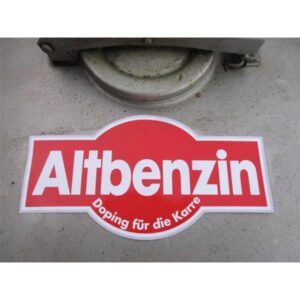 Aufkleber "Altbenzin"