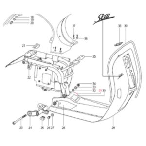 Aufkleber LML fuer LML Star 125-200 4T/Star Deluxe 125-150 4S/Speedy fuer LML Star 125-200 4T/Star Deluxe 125-150 4S/Speedy