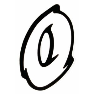 Aufkleber Startnummer "0"