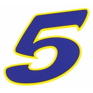 Aufkleber Startnummer "2"