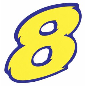 Aufkleber Startnummer "6"