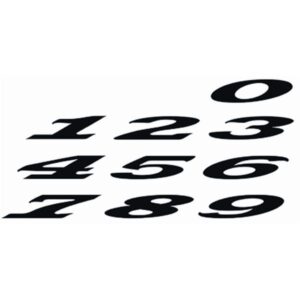 Aufkleber Startnummer "7"