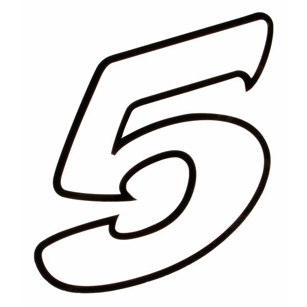 Aufkleber Startnummer "8"