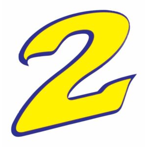 Aufkleber Startnummer "8"