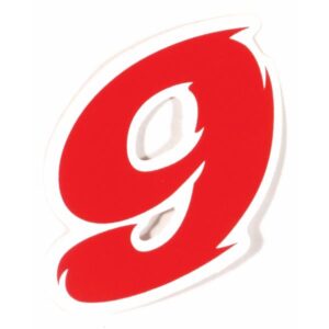Aufkleber Startnummer "9"