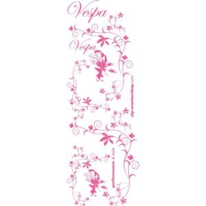 Aufkleberdekorset SIP "Flower" fuer Vespa fuer Vespa