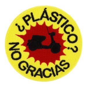 Aufnaeher "PLASTICO? NO GRACIAS"