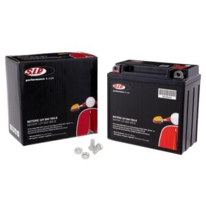 Batterie SIP 12V/9Ah, YB9-B fuer Vespa PX80-200 E Lusso-T5/Cosa Elestart/PX125-200 E '98/MY/'11 fuer PIAGGIO 50-200ccm 2T/4T AC/LC fuer Vespa PX80-200 E Lusso-T5/Cosa Elestart/PX125-200 E '98/MY/'11 fuer PIAGGIO 50-200ccm 2T/4T AC/LC
