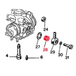 Benzinfilter DELL'ORTO fuer Vergaser PHBD/SHA