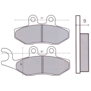 Bremsbelaege RMS S51 fuer HENG TONG Bremszange