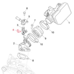 Clip PIAGGIO Einspritzduese fuer Vespa GTS/GTS Super/GTV 300ccm HPE (`18-) fuer Vespa GTS/GTS Super/GTV 300ccm HPE (`18-)