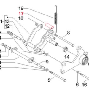 Distanzrohr Schwingarm 55 mm Oe˜ 16 mm, PIAGGIO fuer Vespa GTS/GTS Super/GTV/GT 60/GT/GT L 125-300ccm fuer Vespa GTS/GTS Super/GTV/GT 60/GT/GT L 125-300ccm