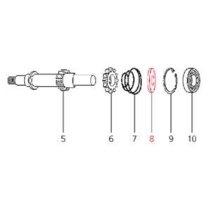 Distanzscheibe Oe˜ 15 mm, LML fuer LML Star 125-150 4T/Star Deluxe 125-150 4S/Speedy fuer LML Star 125-150 4T/Star Deluxe 125-150 4S/Speedy