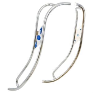 Doppelschlitzrohr CUPPINI Beinschild fuer Lambretta 125 LI 1Â°-2Â°/150 LI 1Â°-2Â°/175 TV 1Â°-2Â° fuer Lambretta 125 LI 1Â°-2Â°/150 LI 1Â°-2Â°/175 TV 1Â°-2Â°