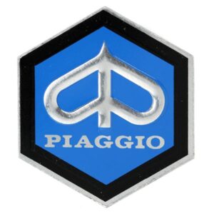 Emblem PIAGGIO 6-Eck Kaskade fuer Vespa PK50-125/S/ETS/P80-150X/PX80-200E/Lusso 1Â°/P150S/P200E fuer Vespa PK50-125/S/ETS/P80-150X/PX80-200E/Lusso 1Â°/P150S/P200E