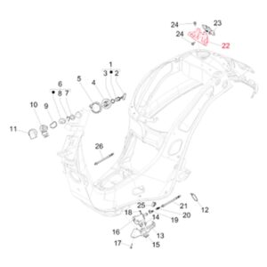 Halter PIAGGIO SchlieOeŸblech Sitzbank fuer Vespa Primavera/Sprint 50-150ccm fuer Vespa Primavera/Sprint 50-150ccm