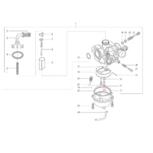 Hauptduese LML 90 fuer LML Star 125-150 4T/Star Deluxe 125-150 4S/Speedy fuer LML Star 125-150 4T/Star Deluxe 125-150 4S/Speedy