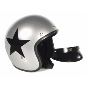Helm BANDIT Jet Star mit schwarzem Stern Jethelm Jethelm