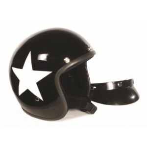 Helm BANDIT Jet Star mit weiOeŸem Stern Jethelm Jethelm