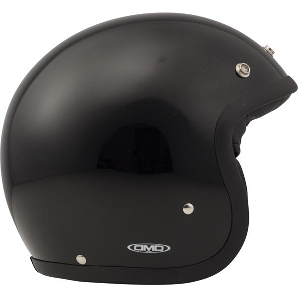 Helm DMD Vintage Solid Black Jethelm Jethelm