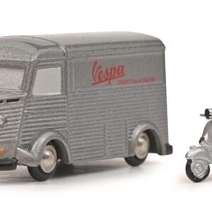Modell SCHUCO Citroen HY VESPA mit Vespa und Fahrer mit Sozia Limited Edition