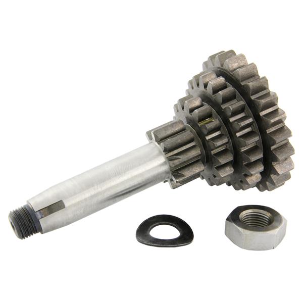 Nebenwelle Zahnradsatz Z 23-21-15-10 4-Gang/PK DRT kurzer 4. Gang fuer Vespa 50 S 3°/Special V5B3T (A)/(N)/PK50 SS/XLS/Ape 50 fuer Vespa 50 S 3°/Special V5B3T (A)/(N)/PK50 SS/XLS/Ape 50
