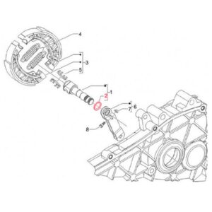 O-Ring Bremsnocke PIAGGIO ET4/LX/LXV/S 125-150ccm ET4/LX/LXV/S 125-150ccm