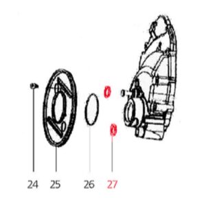 O-Ring Kit Staubschutzblech Hinterrad (klein) Oe˜ i 20mm, Oe˜ a 26 mm (d) 3,0mm, LML fuer LML Star 125-150 4T/Star Deluxe/II 125 CVT/StarLite 125 CVT fuer LML Star 125-150 4T/Star Deluxe/II 125 CVT/StarLite 125 CVT