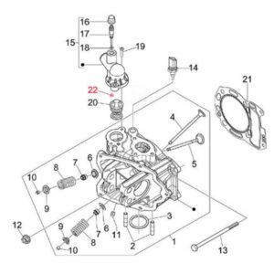 O-Ring PIAGGIO Thermostatdeckel fuer Vespa GTS/GTS Super/GTV/GT 60/GT/GT L 125-300ccm fuer Vespa GTS/GTS Super/GTV/GT 60/GT/GT L 125-300ccm