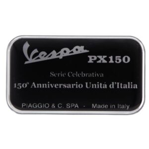 Plakette PIAGGIO Vespa PX150, 150° Anniversario Unita d'Italia