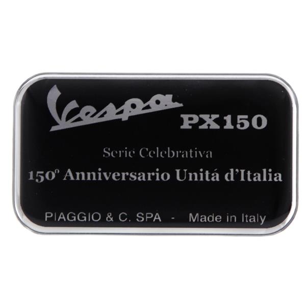 Plakette PIAGGIO Vespa PX150, 150° Anniversario Unita d'Italia