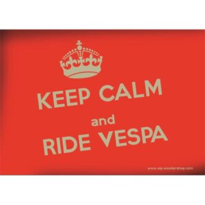 Postkarte SIP mit "KEEP CALM and RIDE VESPA" Motiv