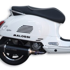 Rennauspuff MALOSSI RX Black Edition fuer Vespa GTS/GTS Super/GTV 300ccm (`16-`20) Euro4 Euro4 fuer Vespa GTS/GTS Super/GTV 300ccm (`16-`20) Euro4 Euro4