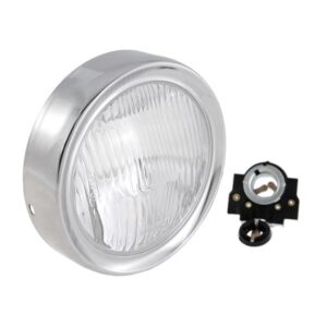Scheinwerfer ELMA rund Oe˜ 130 mm fuer Vespa 125 GTR/TS/150 SprintV/180-200 Rally fuer Vespa 125 GTR/TS/150 SprintV/180-200 Rally
