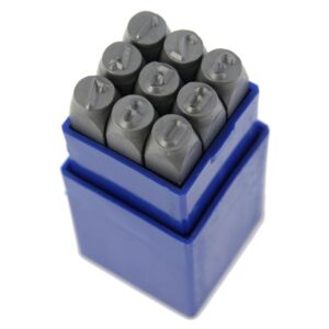 Schlagstempel Zahlen 0-9 fuer Typenschild