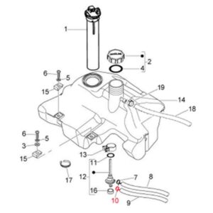 Schlauchklemme Benzinschlauch, PIAGGIO fuer Vespa ET2/ET4/LX/LXV/S/Primavera/Sprint/GTS/GTV/GT/GT L 50-200ccm fuer Vespa ET2/ET4/LX/LXV/S/Primavera/Sprint/GTS/GTV/GT/GT L 50-200ccm