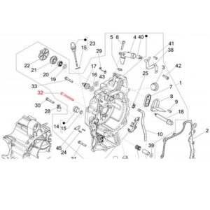 Schraube Abdeckung Wasserpumpe M6x70 mm, Sechskant mit Flansch, PIAGGIO fuer PIAGGIO Beverly Cruiser/MP3 Sport/Business/X10  i.e. 400/500ccm fuer PIAGGIO Beverly Cruiser/MP3 Sport/Business/X10  i.e. 400/500ccm