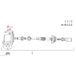 Schraube Anlasserfreilauf M8x15 mm, Sechskant mit Flansch, LML fuer LML Star 125-200 4T/Star Deluxe 125-150 4S/Speedy fuer LML Star 125-200 4T/Star Deluxe 125-150 4S/Speedy