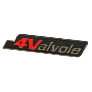 Schriftzug "4Valvole" Seitenhaube rechts fuer Vespa S 50ccm Sport fuer Vespa S 50ccm Sport