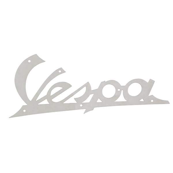 Schriftzug "Vespa" Beinschild vorne fuer Vespa ACMA 125 `50-`59 fuer Vespa ACMA 125 `50-`59