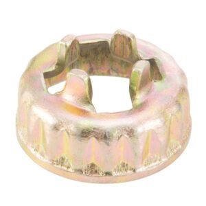 Sicherungskorb Mutter Bremstrommel, vorne fuer Vespa PK50-125/S/SS/XL/XL2/Automatica/PX80-200E 2Â°/Lusso/'98/MY/'11/T5/Cosa/LML Star 125-200 2T/4T/ Star 125/II/Lite 4T Automatica/CVT fuer Vespa PK50-125/S/SS/XL/XL2/Automatica/PX80-200E 2Â°/Lusso/'98/MY/'11/T5/Cosa/LML Star 125-200 2T/4T/ Star 125/II/Lite 4T Automatica/CVT