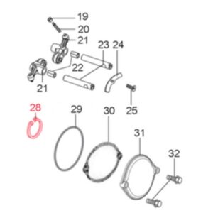 Sicherungsring Lager Nockenwelle 35x1,75 mm, LML fuer LML Star 125-150 4T/Star Deluxe 125-150 4S/Speedy fuer LML Star 125-150 4T/Star Deluxe 125-150 4S/Speedy