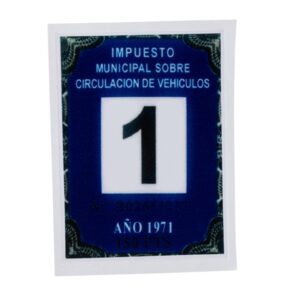 Steuermarke Repro Spanien 1971 fuer MotoVespa 125/150/160/180 fuer MotoVespa 125/150/160/180