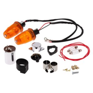 Umruestkit SIP Lenkerendenblinker 6 Volt fuer Vespa 50-125/PV/ET3/125 VNB-TS/150 VBB - Super/160 GS fuer Vespa 50-125/PV/ET3/125 VNB-TS/150 VBB - Super/160 GS