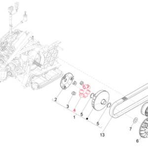 Variatorrolle PIAGGIO 21x17 mm 14,0g fuer PIAGGIO/Vespa HPE 300ccm 4T LC i.e. fuer PIAGGIO/Vespa HPE 300ccm 4T LC i.e.