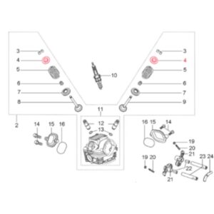Ventilteller LML fuer LML Star 200 4T fuer LML Star 200 4T