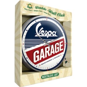 Wanduhr Vespa Garage