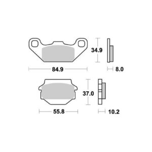 Moto-Master Bremsbeläge Nitro 091321