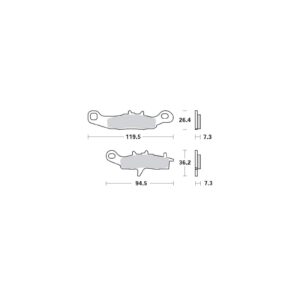 Moto-Master Bremsbeläge 093911 093911