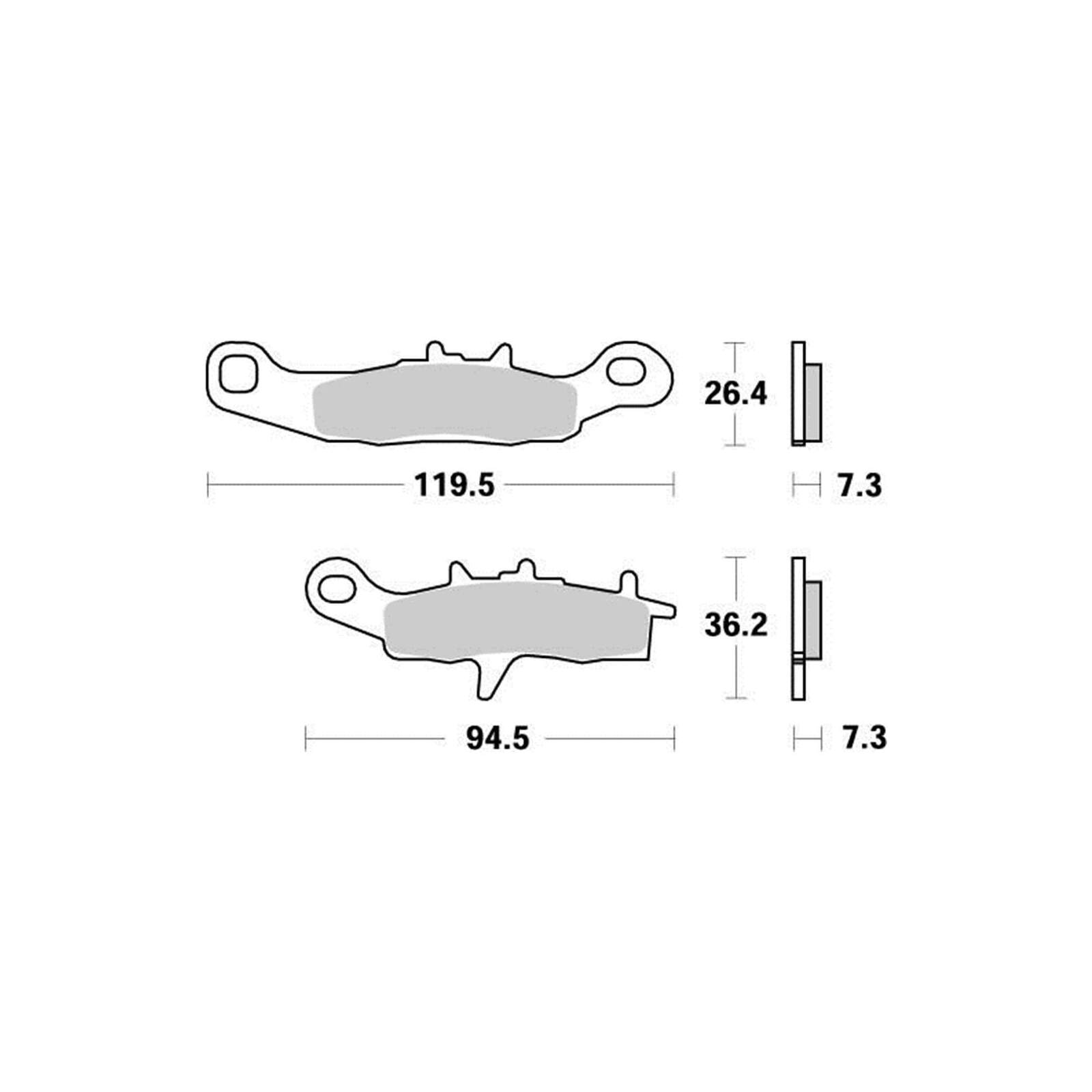 Moto-Master Bremsbeläge Nitro 093921